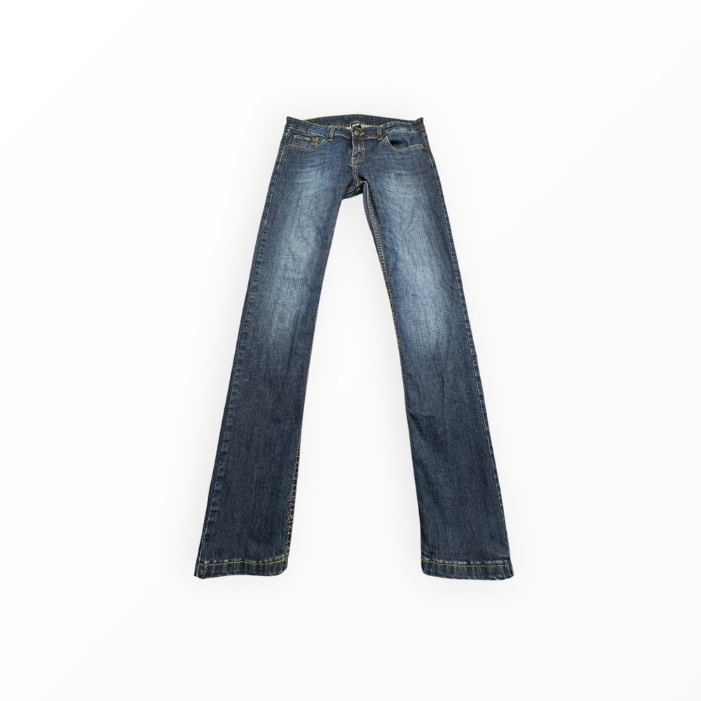 Ecko Red Jeans Womens 11 Dark Blue Bootcut Stretch Denim‎ Streetwear Y2K Flap